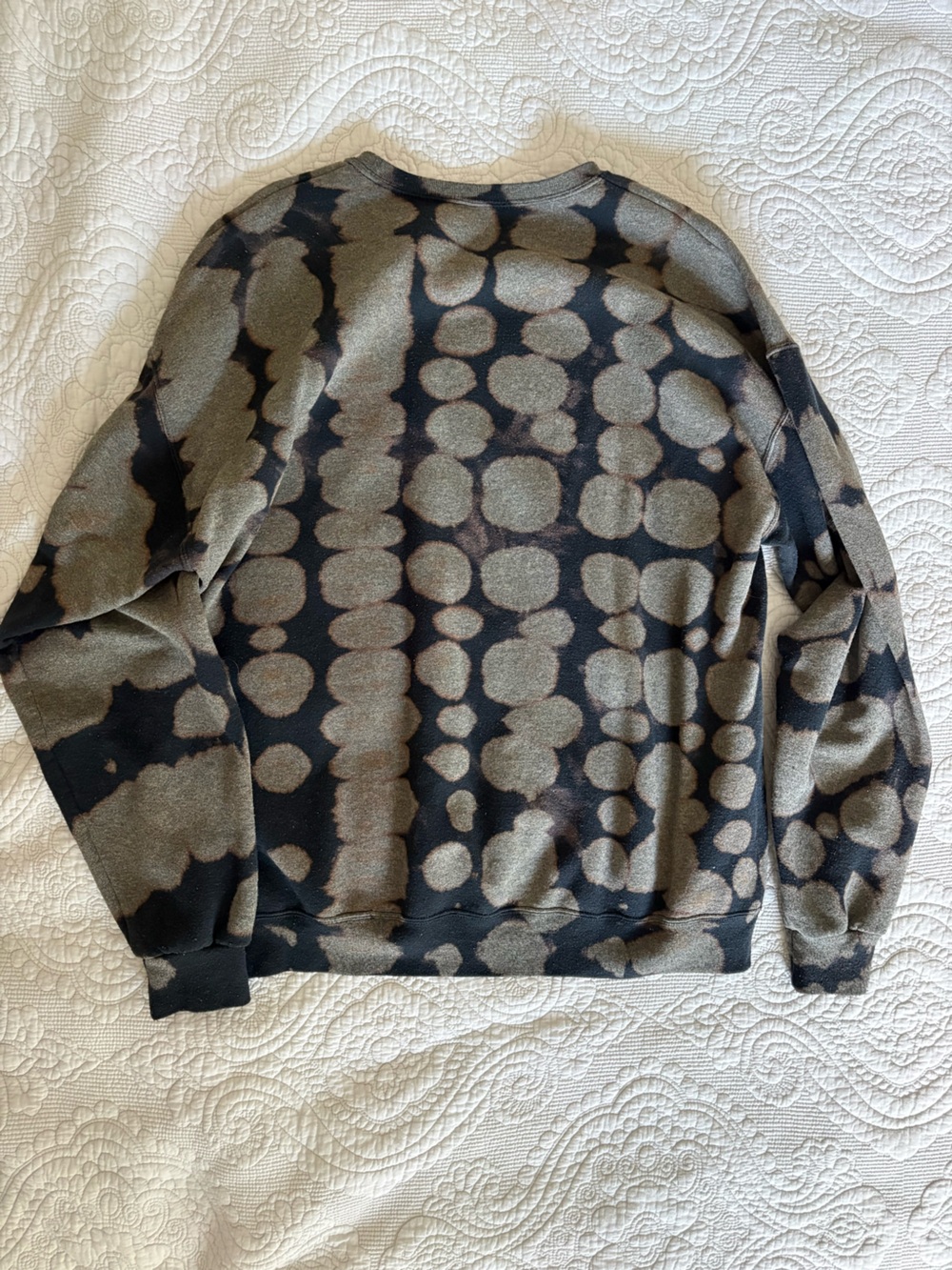 Urban Outfitters Urban Renewal Remade Black Tie-Dye Crew Neck Sweatshirt - Picture 3 of 3